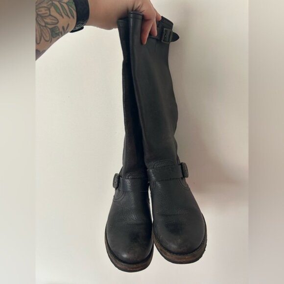 Frye Veronica Slouch Boot, Black, Size 7.5 - Picture 6 of 12